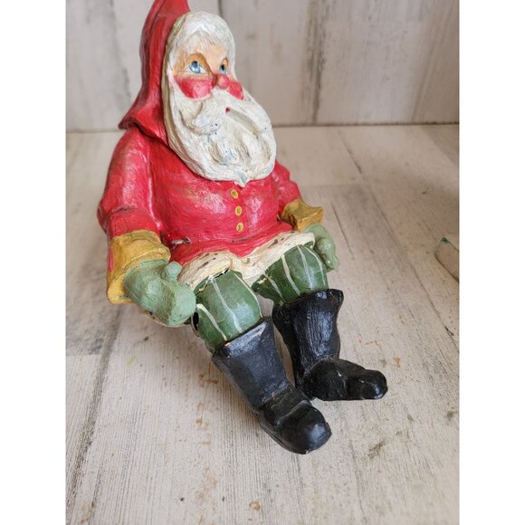 House of hatten 1988 AS IS Santa Claus ledge hanging vintage decor - Picture 2 of 11